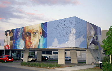 Fassadenbild des ArtCenter Rödermark / brigitte felician siebrecht