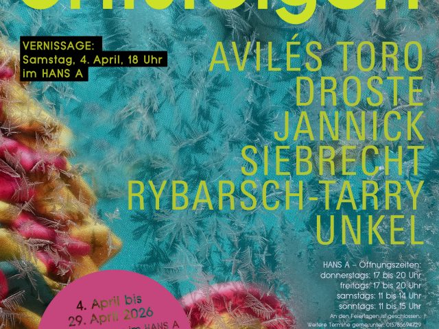 4. – 29. April 2026 “ Dem Fluss entsteigen“ | Der Kunstbetrieb im Hans A Dortmund